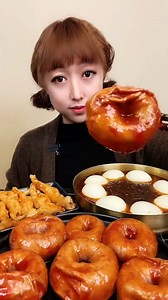 879K views · 10K reactions | Yuka- Eating yummy spicy mukbang donut guts chicken feet eggs boil noodle soup pig ribs pig meat pig fat sausage guts spicy noodle pig thighs and pig meatballs. | YuKa ASMR | Facebook
