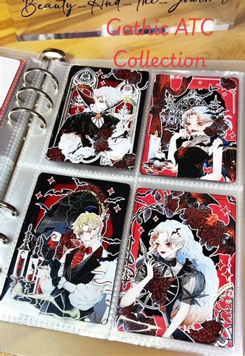 Gothic-Inspired ATC Collection I’ve had this sticker loop for a while and kept waiting for the right moment to use it. What better way than turning it into an ATC collection? At first, I wasn’t completely sold on the outcome… but they’re definitely growing on me. ✨🖤 Sticker Loop @DeerTapes4U ATC Cards @journaljourney (Info in bio) #gothic #atc #scrapbooking #journalwithme #creativejournaling