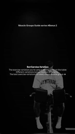 THE EXERCISE VARIATION YOU'RE USING IS LEAVING GAINS ON THE TABLE 🎯 Bonus Episode #2 of my Muscle Group Guide series. Not all exercises are equal. Different variations hit muscles differently. Why variations matter: → Target specific muscle portions → Work around injuries/limitations → Prevent adaptation and plateaus → Address individual biomechanics But DON'T change exercises randomly every workout. The Strategy: Keep 1-2 main lifts consistent (progressive overload) Rotate accessories every 6-