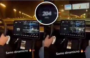 Unfassbar: Er rast mit 214 km/h in Tesla über die Reichsbrücke (VIDEO)