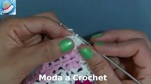 MANTITA en tejido crochet o ganchillo para bebe (realización de la puntilla) TUTORIAL paso a paso! EXPLICACION escrita y PATRON en el siguiente enlace: ➡ https://bit.ly/2SS4r1r 👒 Moda a Crochet | Moda a Crochet