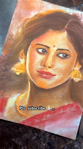 Practice of Portrait in 25 mins… || freehand soft pastel portrait #artshorts #artvideo #portrait