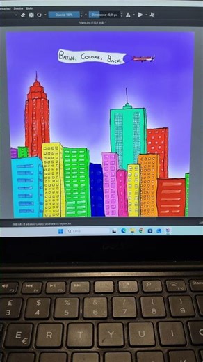 I finished my first illustration🧡😌#illustration #krita #kritaart #digitalart #colorfulart