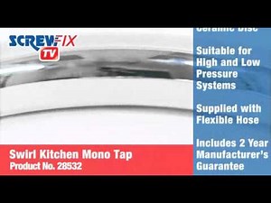 Screwfix Swirl® Sink Mounted Mono Mixer Tap