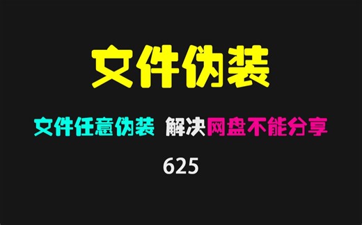 怎么把压缩包伪装成其它文件？它可伪装成mov视频！