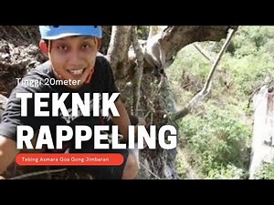 BERMAIN DI KETINGGIAN 20 METER | TEKNIK RAPPELING BAGI PEMULA | BASIC DASAR FIGURE OF EIGHT