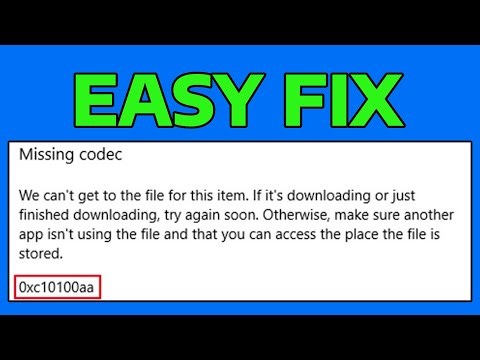 How To Fix Can't Play Video After Updating Windows Error 0xc10100aa