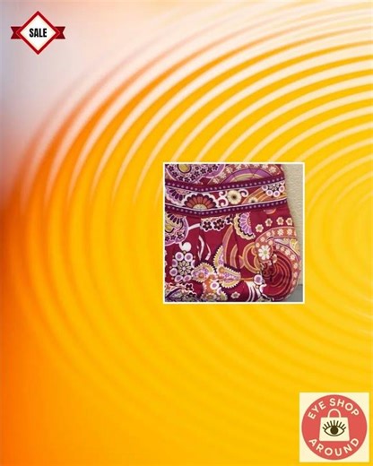 Vera Bradley Raspberry Fizz Quilted Handbag Purse Bag Pink Red Zip Pleated Clean