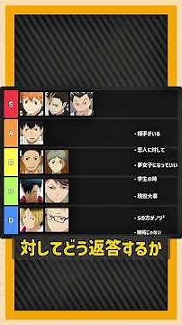 このキャラ、実は束縛激しい？夢女子が本気で選ぶティアランキングが解釈一致すぎる！【HQ! Tierランキング】4