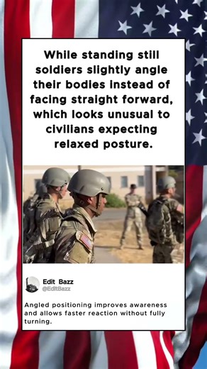 While standing still soldiers slightly angle their bodies #solider #military