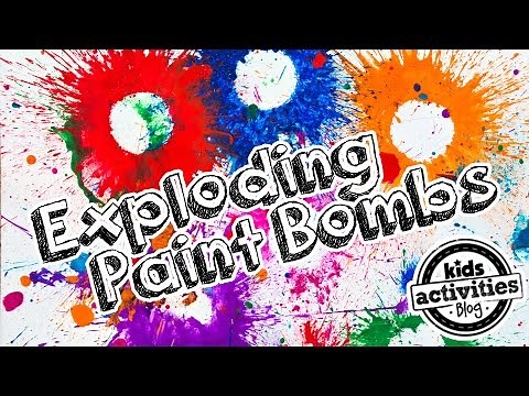 Paint Bombs -- Exploding Art Activity for Kids
