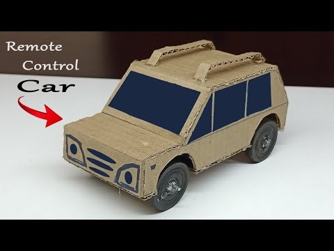How to make a Remote Control Car | DIY Cardboard Crafts Projects | Step by step Making Tutorial