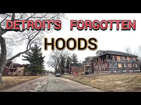 A LOOK AT DETROIT'S EMPTY AND TRASHY HOODS FORGOTTEN BY THE CITY'S COMEBACK/ WIDE ANGLE VIEW