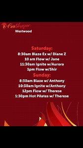 Hey, Fire Shaper FamilyAs promised, here is the updated schedule for the weekend! Some fun new classes happening at Fire Shaper for you to expand your wellness journey! This schedule is effective March 8th.Please do your best to preregister for classes. Register either online or via our Fire Shaper app! Namaste.#fireshaperwestwood #westwoodnj #fireshaperfamily #westwoodyoga #hot26 #fyp | Fire Shaper - Westwood (Hot Yoga) | Facebook