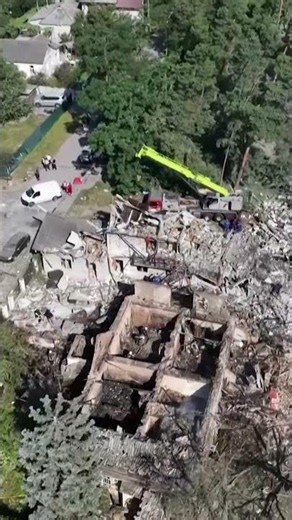 Drone Footage Shows Kyiv in Ruins After Russia Launched 496 Drones Overnight #shorts
