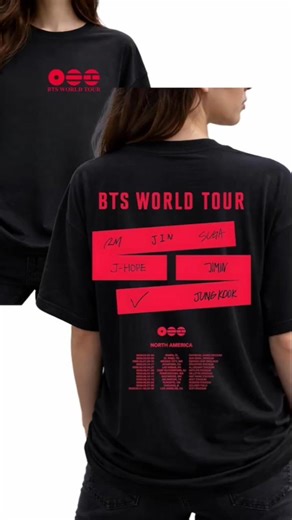 BTS WORLD TOUR 2026 T-SHIRT, BANGTAN COMEBACK SHIRT 2026 #bts #shorts #worldtour