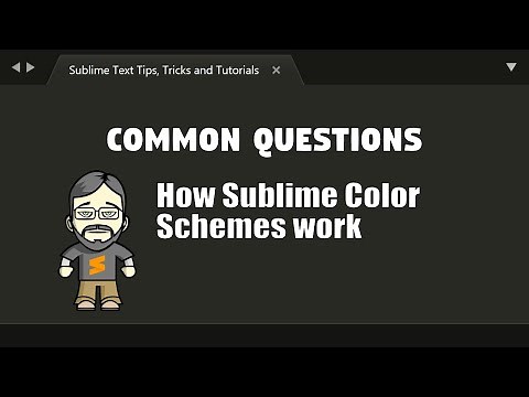[CQ25] How Sublime color schemes work