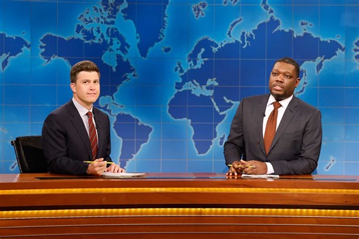 Colin Jost and Michael Che's Christmas Joke Swap Had a Twist on "Weekend Update"