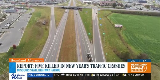 MSHP: Five killed in traffic crashes during New Year’s holiday counting period