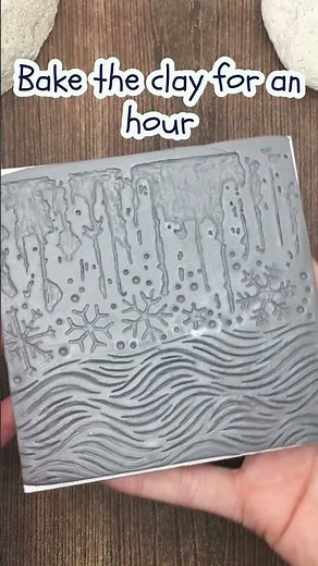 Create your own Polymer Clay Texture Stamp with Stencils #clay #polymerclayearrings #polymereclay