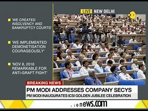 Watch PM Modi's address at company secretaries golden jubilee event
