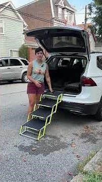 Review… dog ramp or stairs to help my senior dog get in the car? #dogramp #seniordog