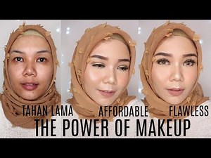 LONG LASTING MAKEUP TUTORIAL | FLAWLESS MAKEUP USING DRUGSTORE PRODUCTS (ALMOST!) in Bahasa