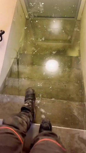 Flooded Stairwell: An Unseen Water Leak
