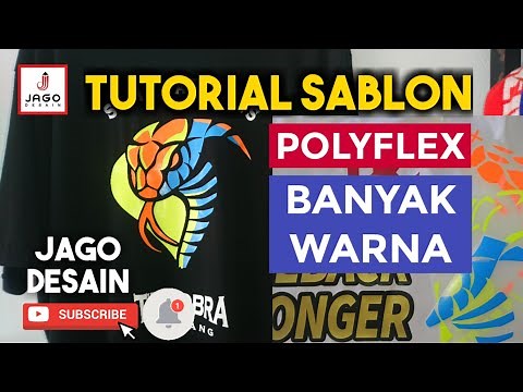 TUTORIAL!!! Cara Sablon Polyflex Lebih dari Satu Warna