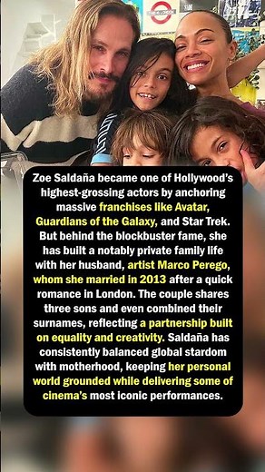 Zoe Saldaña Built a Grounded Family Life Behind Her Blockbuster Fame