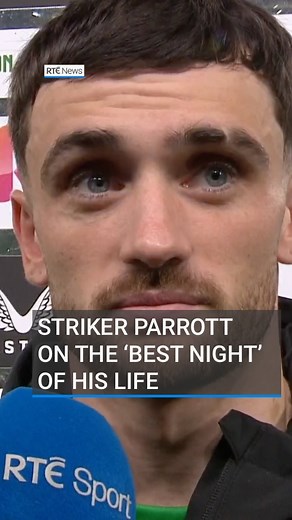 Troy Parrott hailed the “best night of his life” as his first-half brace secured the Republic of Ireland an astounding 2-0 win over the world’s fifth-ranked side. Cristiano Ronaldo’s Portugal were expected to come to Dubin and punch their ticket to next year’s World Cup finals, but instead saw their talisman dismissed as Roberto Martinez’s side were humbled at Aviva Stadium. 📲Link in bio for more #rténews | RTÉ News
