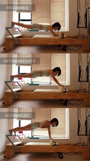 test your core strength: plank variations on pilates reformer