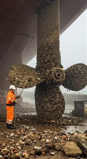 Giant Ship Propeller and Tugboat Adventures