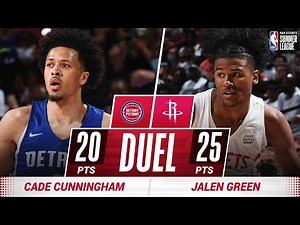 #️⃣1️⃣ Cade Cunningham (20 PTS) DUELS #️⃣2️⃣Jalen Green (25 PTS)! 🔥👀