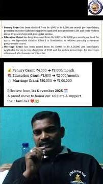 Big News for Ex-Servicemen & Families.. Effective from 1st November 2025 #KsbSchemes