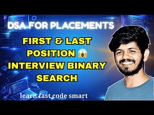 Find First and Last Position in Sorted Array | Binary Search Interview Problem (Python DSA)