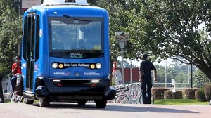 5.4K views · 53 reactions | Texas Southern University is now home to Houston’s first autonomous shuttle — a tiny vehicle that will transport students and staff along TSU’s Tiger Walk. More details: https://www.houstonpublicmedia.org/articles/news/transportation/2019/06/19/337123/houstons-first-self-driving-shuttle-rolls-out-at-texas-southern-university/ | Houston Public Media | Facebook