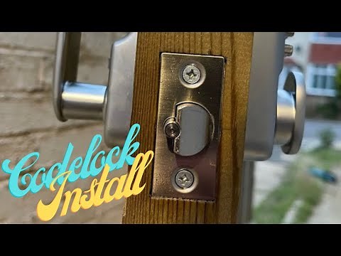 SHORT VIDEO | Code Lock Install On A Gate - Locksmith