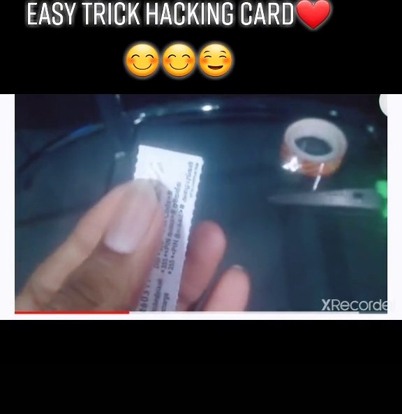 #easy trick card hacking plz try home #😊☺☺