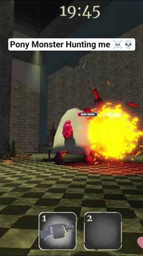 Pony Monster Hunting me ☠️💀 #roblox