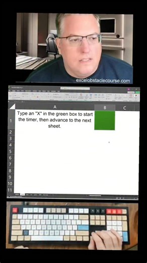 excelobstaclecourse.com | Excel obstacle course #asmr #speedrun #satisfying | Instagram