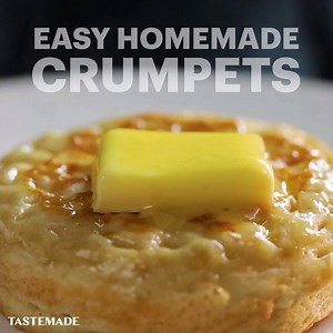 74K views · 765 reactions | If you have trypophobia, you might want to look away. Make our Easy Homemade Crumpets  https://bit.ly/2Oahwkh | Tastemade UK | Facebook