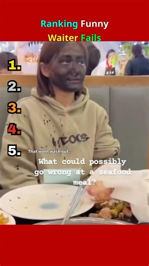 Ranking Funny Waiter Fails #shorts #funny