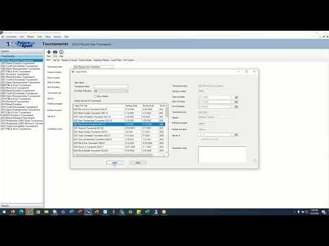 Copying a Prior Year’s Tournament Setup in WinLABS
