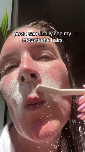 removing my upper lip hair with dermaplaning (and why it's better than waxing)\ndermaplaning removes