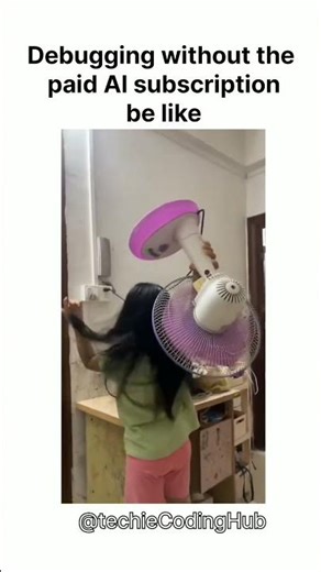 Coding without the paid subscription 😂 #ai #js #rust #memes