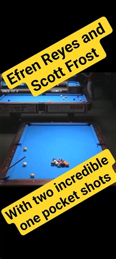 clips from the pay per view buffalo's one pocket 2016 tournament by Efren Reyes and Scott Frost