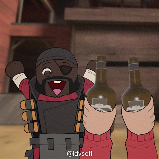 me bottle a scrumpy 🤤🤤 #teamfortress2 #tf2 #demoman #art #viral | Team Fortress 2