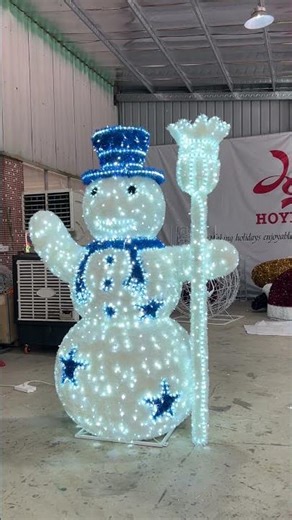 HOYECHI Outdoor Christmas Decoration 3D Snowman Motif Lights