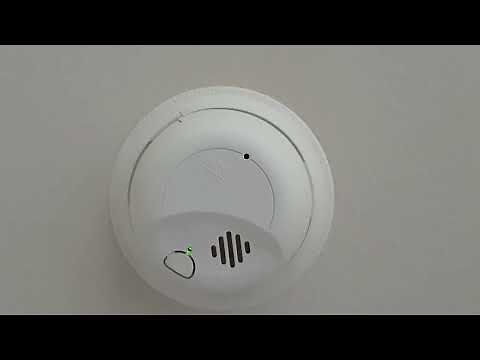 First Alert BRK Smoke Alarm 9120B: A chirping sound and a flashing red light every minute = battery.